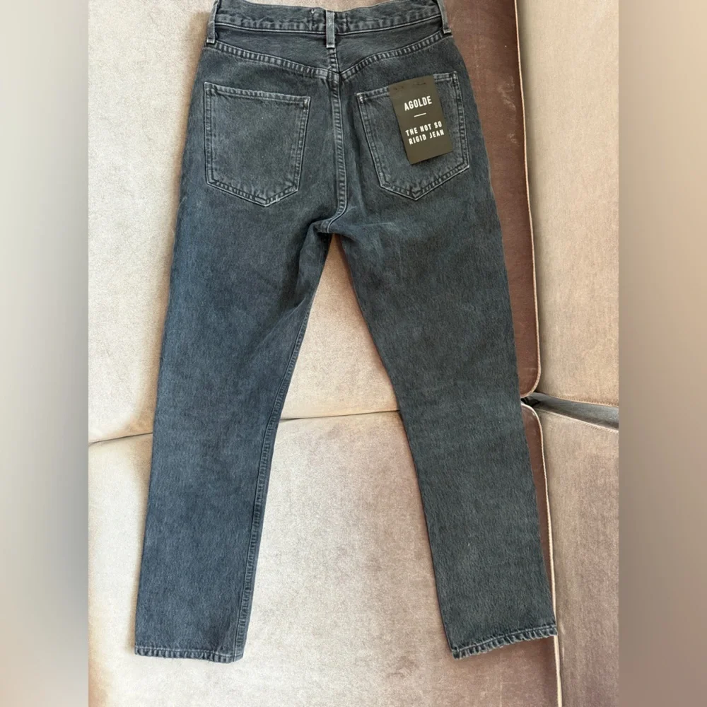 AGOLDE Black Straight-Leg Jeans – Worn Once, Like NEW! - Picture 5 of 10
